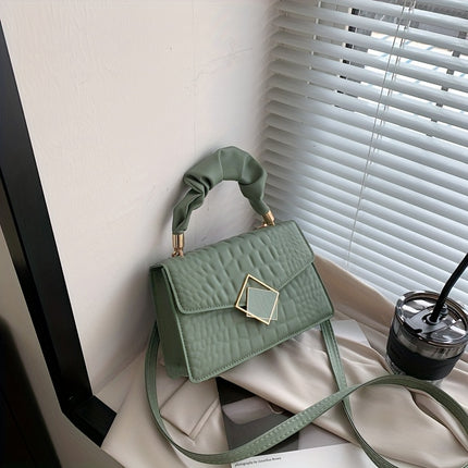 Trendy Crocodile Pattern Shoulder Bag