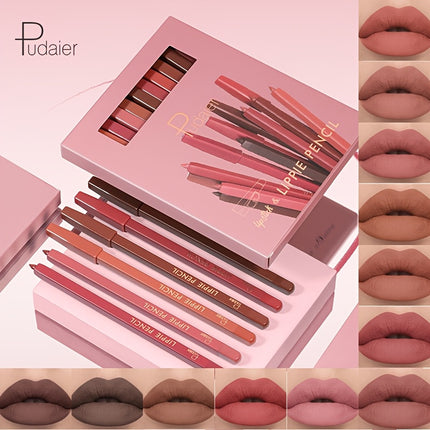 12-Color Lip Liner Pen Set