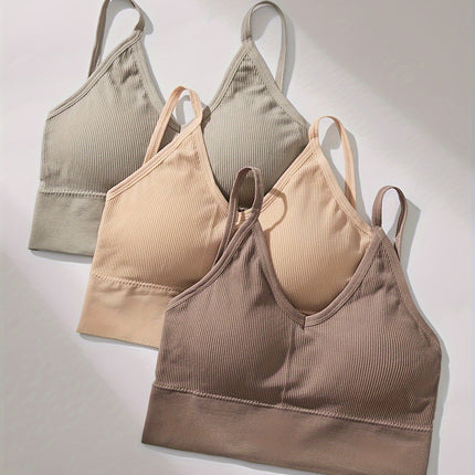 Three-Color Beauty Back Sports Bra