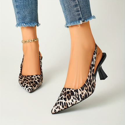 Leopard Print Stiletto Heels