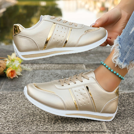 Women's Golden Fashion Sneakers