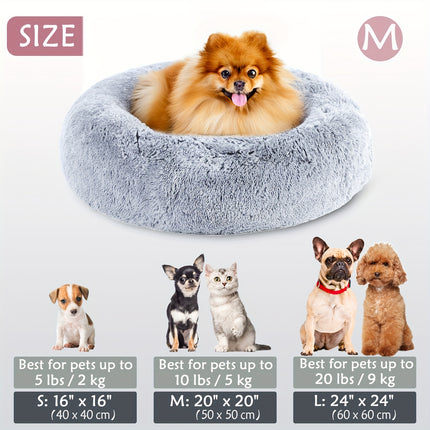 Calming Plush Pet Bed - Monti Bargains