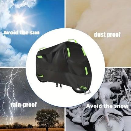 Universal All-Season Motorcycle Cover - Waterproof & UV Protection