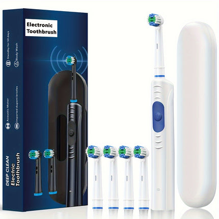Rechargeable Electric Toothbrush - Smart Deep Cleaning for All