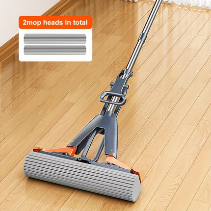 Hand-Free Wash Sponge Mop Set