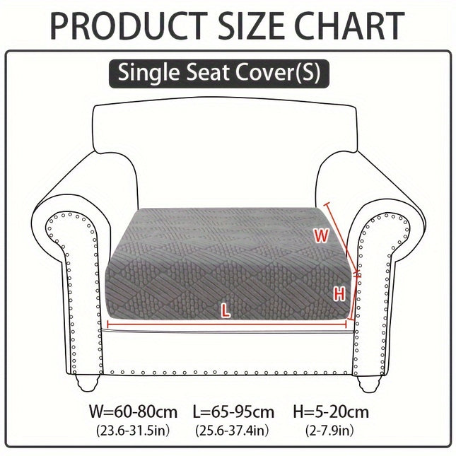Modern Polar Fleece Sofa Slipcover - Elastic-Fit, Pet-Friendly Protector