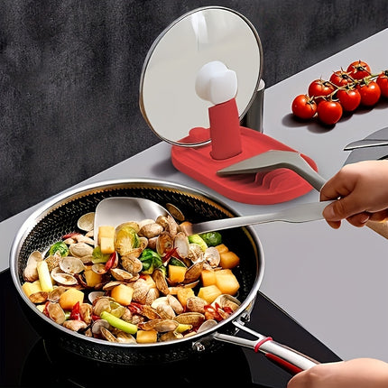 Foldable Pot Lid & Spoon Holder for Kitchen Organization