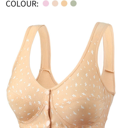 Comfort-Fit Front-Closure Vest Bra