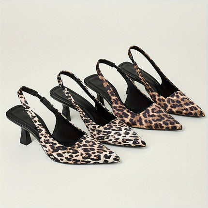 Leopard Print Stiletto Heels