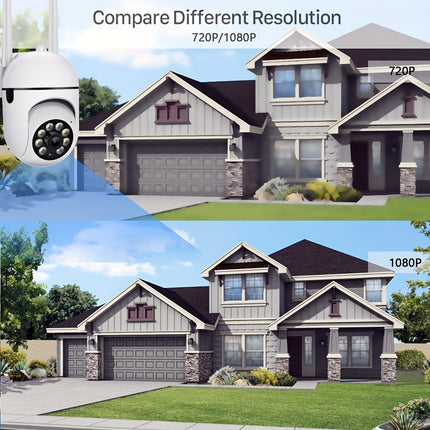 1080P WiFi Security Camera - Motion Tracking & Night Vision