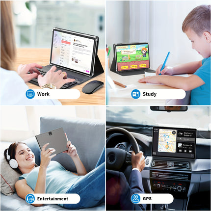 Powerful 2-in-1 Android Tablet with Keyboard & Case