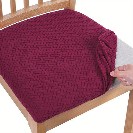 Modern Elastic T-Cushion Chair Slipcover - Stretch Dining Protector