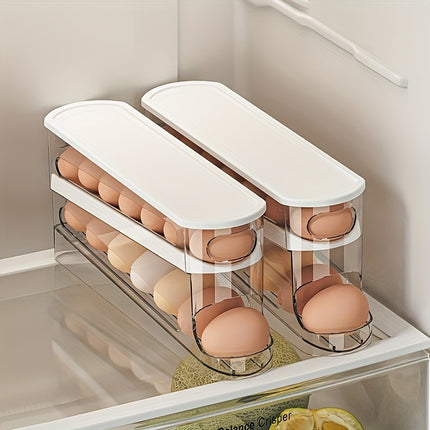 Space-Saving Roll-Top Egg Organizer for Fridge