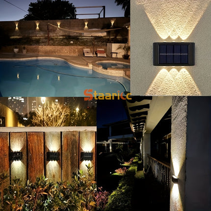 Staaricc Solar Wall Lights – Elegant Outdoor Lighting Solution