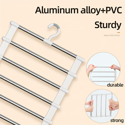 7-Tier Aluminum Pants Hanger Organizer