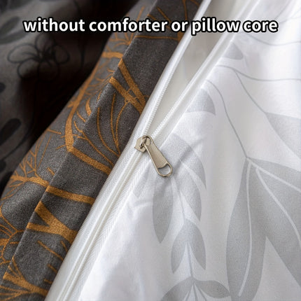 Luxury Floral Print Duvet Cover Set - Soft & Cozy Bedding