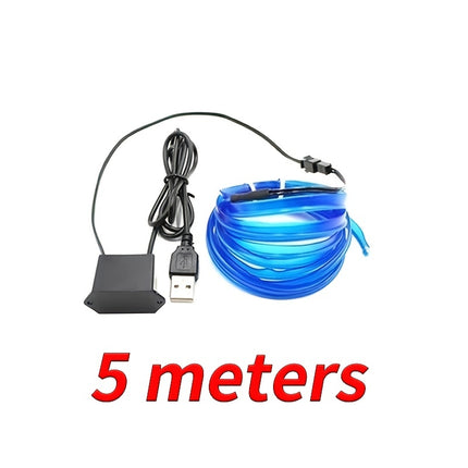 5M Blue Neon LED Car Interior Strip Light