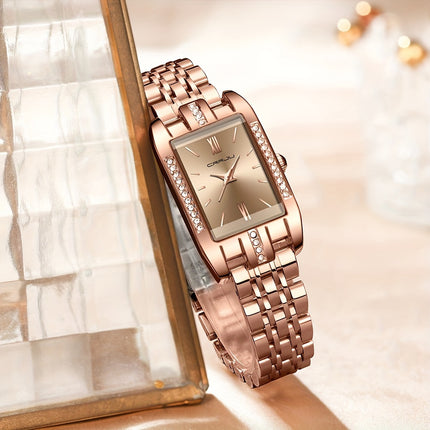 CRRJU Women's Square Quartz Watch