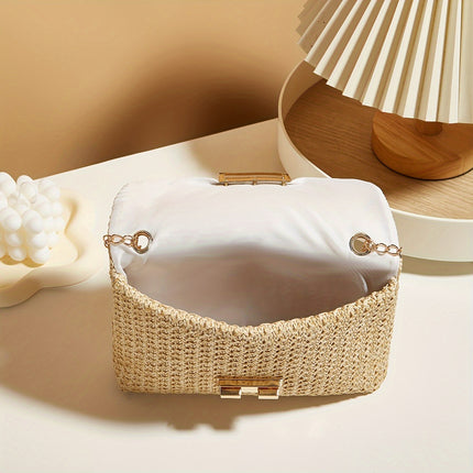 Elegant Crossbody Bag with Chain Strap – Timeless Glam - Monti Bargains