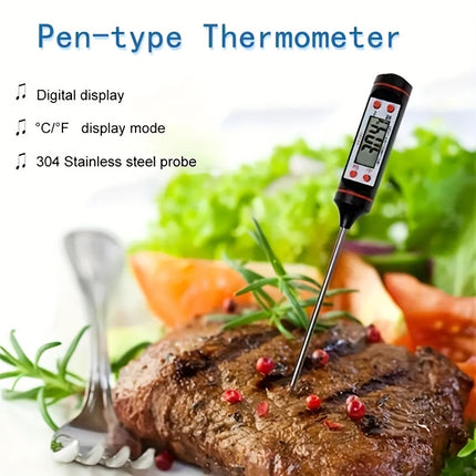 Instant Read Digital Thermometer - Perfect for BBQ & Baking