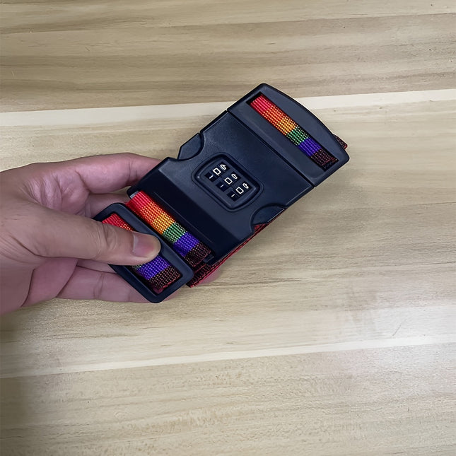 Rainbow Stripe Luggage Strap