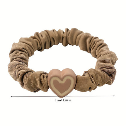 Heart & Smile Elastic Hair Ties