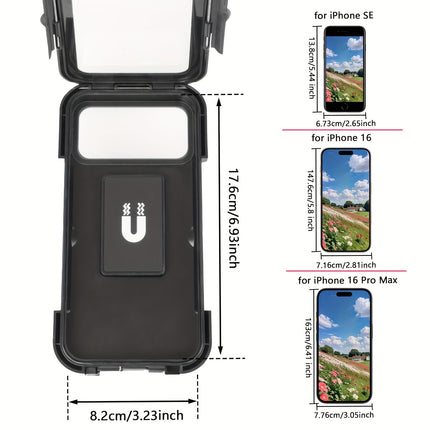 Waterproof 360° Motorcycle Phone Mount – Secure, Adjustable Holder