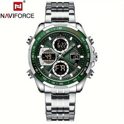 Multi-Functional Leather Quartz Watch