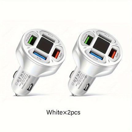 120W 4-in-1 Car Charger with Digital Display