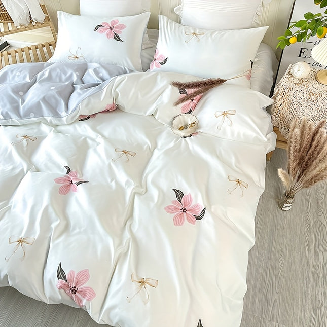 3-Piece Floral Duvet Cover Set - Soft & Stylish