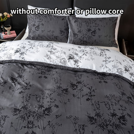 Luxury Floral Print Duvet Cover Set - Soft & Cozy Bedding