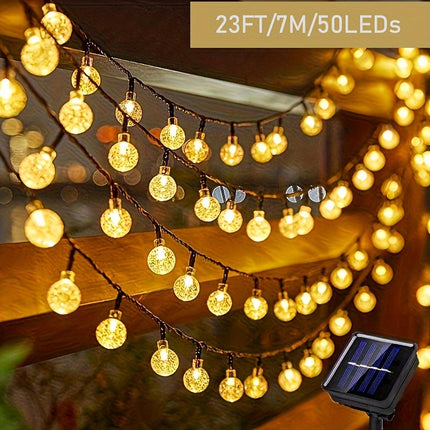 Solar Crystal Ball Lights - Outdoor & Indoor Decorative Lamp