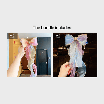 Fantasy Mermaid Princess Hair Ribbon Clip
