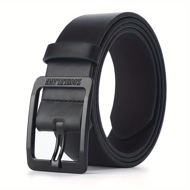 Men's Black PU Leather Jeans Belt