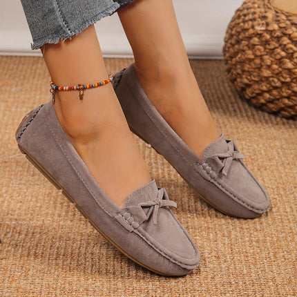 Women's Retro Bow Loafers