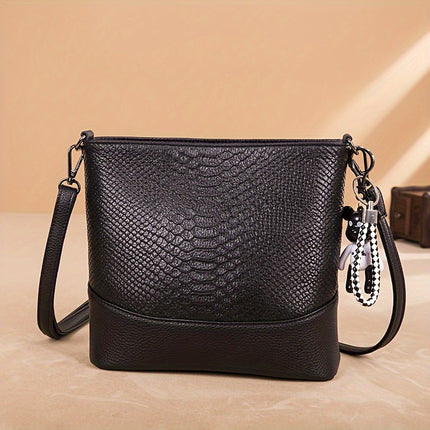 Crocodile Pattern Leather Bag