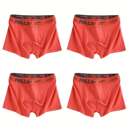 4-Pack Men's Cotton Boxer Briefs