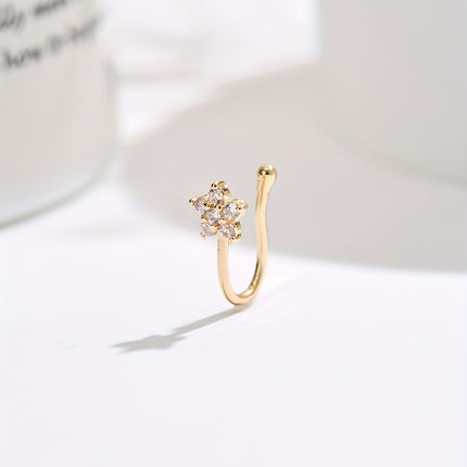 Elegant Golden Star Nose Ring