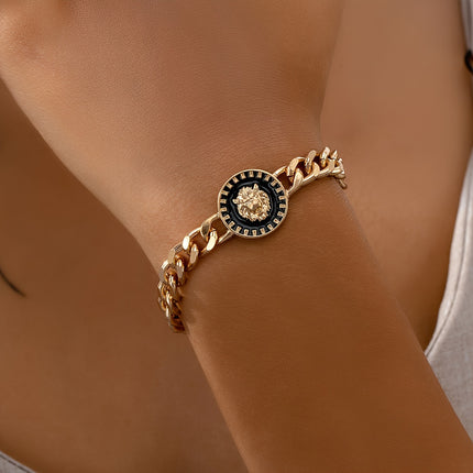 Geometric Lion Head Unisex Bracelet