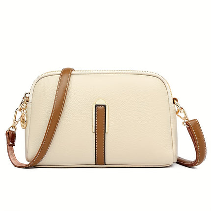 Retro Color Contrast Crossbody Bag