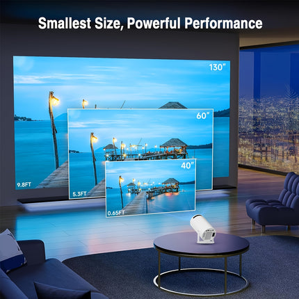 Portable 4K Smart Projector HY300