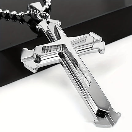 Men's Multi-layer Cross Necklace