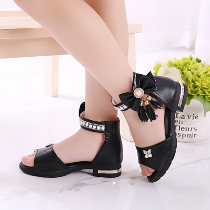 Girls' Cute Bowknot Open-Toe Sandals