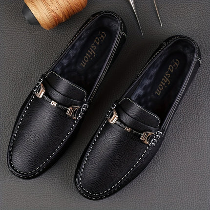 Men's Solid Moc Toe Driving Mocs