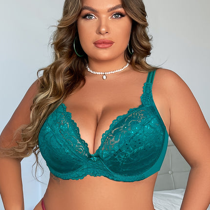 Plus Size Lace Comfort Bra