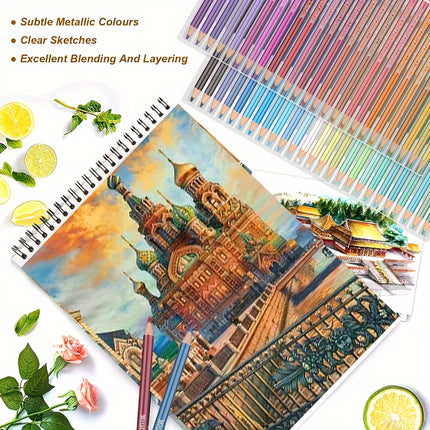 Kalour Metallic Colored Pencils Set