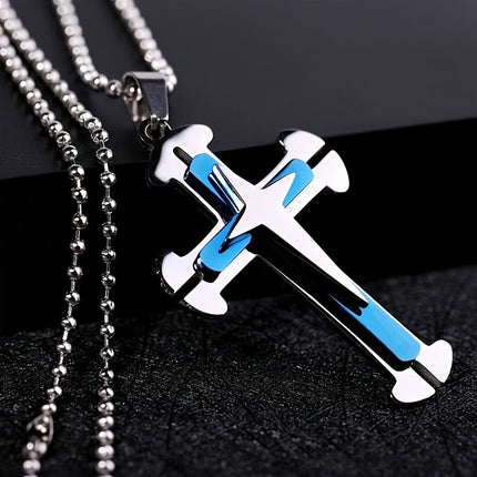 Men's Multi-layer Cross Necklace