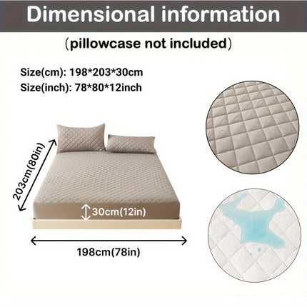 3-Layer Quilted Waterproof Fitted Sheet Protector