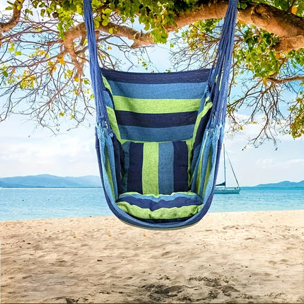 Versatile Canvas Hammock Chair - Indoor/Outdoor Swing for Relaxation