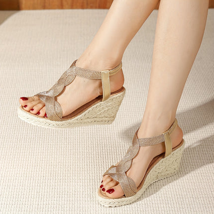 Stylish Wedge Sandals – Slip-On Comfort
